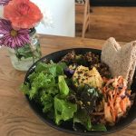 Delicious Organic Salad Bowl with Pittas