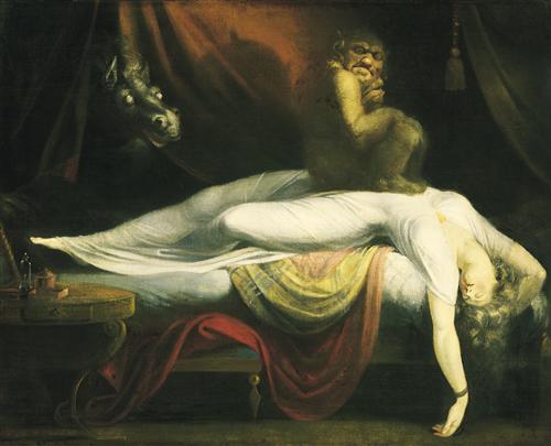The Nightmare by Henry Fuseli, 1781. Public Domain via Wikiart