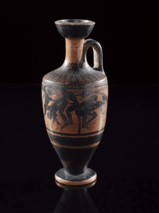 Black-figure lekythos, Greece, 550-500BCE © Science Museum-Science & Society Picture Library